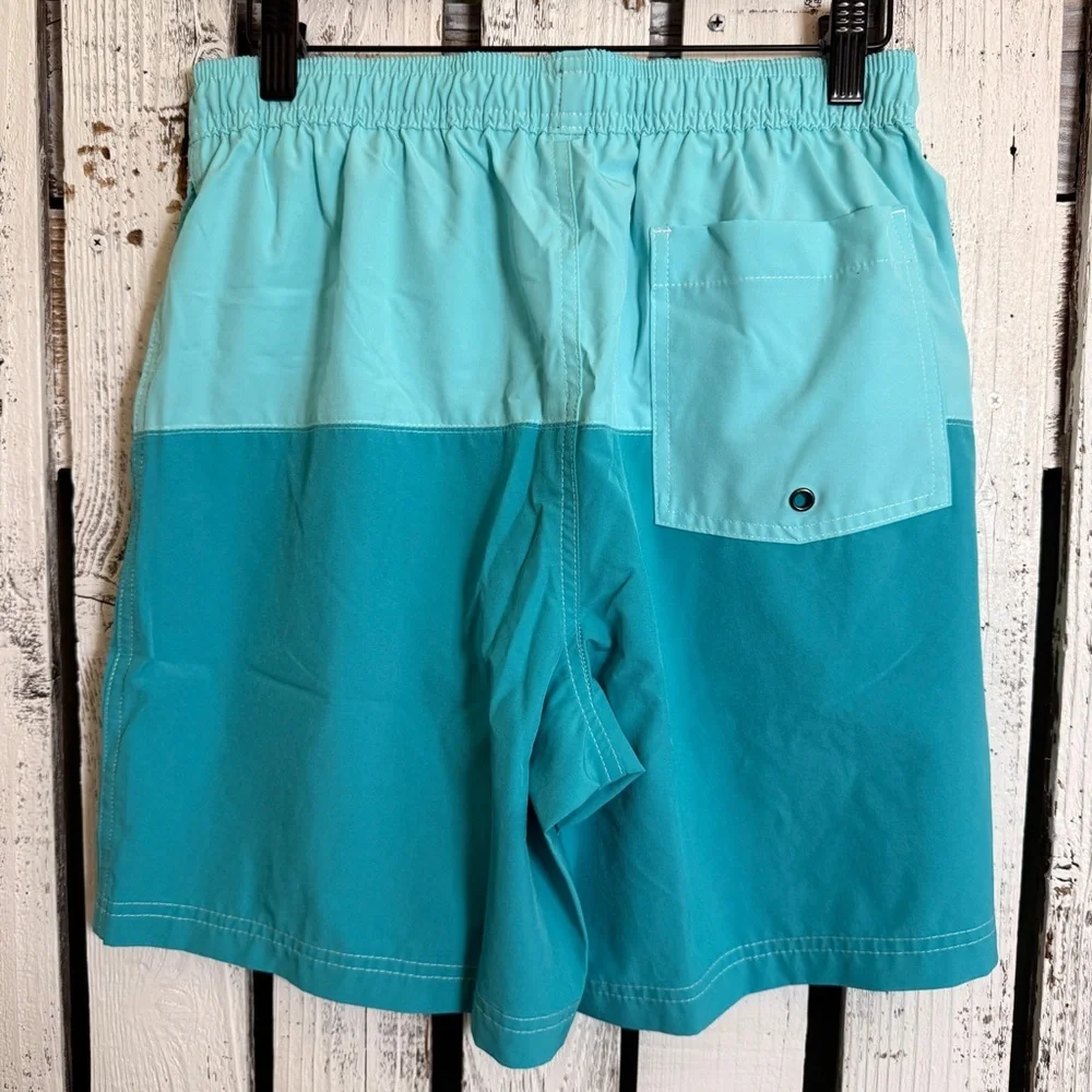 Sonoma Swim Trunks Board Shorts Men’s Size Small Turquoise Lined Beach Lake Pool